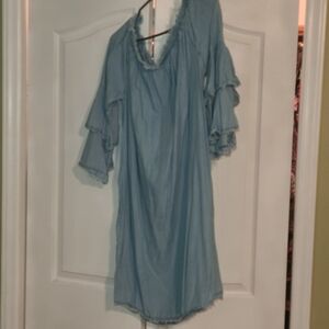 Colleen Lopez Light Blue Midi Dress